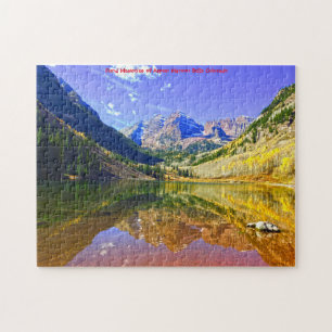 Aspen Maroon Bells Colorado. Puzzle