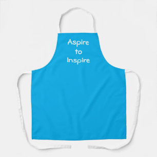 Aspire pour inspirer le tablier bleu Turquoise