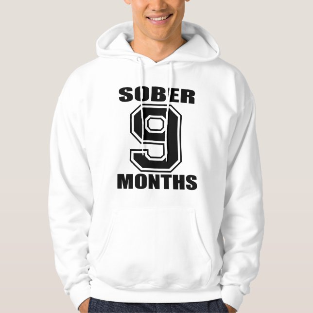 ASSAGISSEZ 9 MOIS de NOIR sur le SWEAT - SHIRT À (Devant)