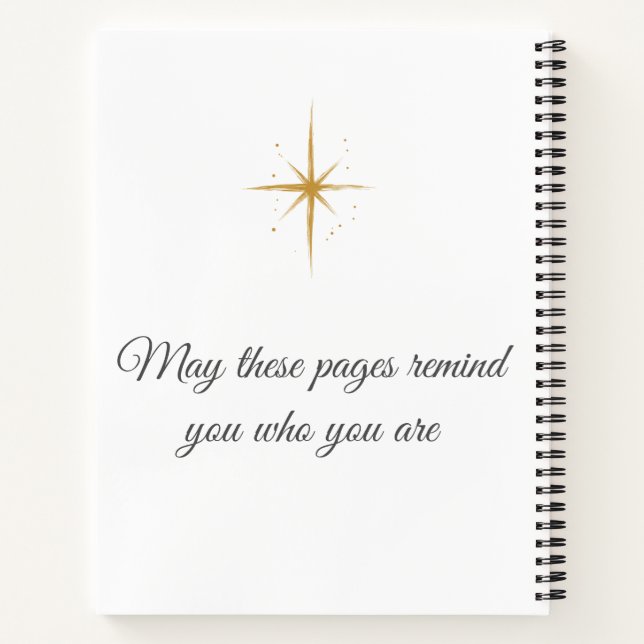 Assez | Cahier personnalisé inspirant (Dos)