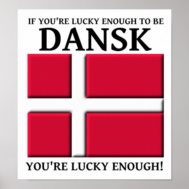 Assez chanceux pour être dans une affiche danoise  (Devant)