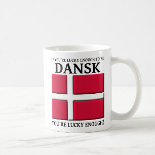Assez chanceux pour être Dansk Mug danois
