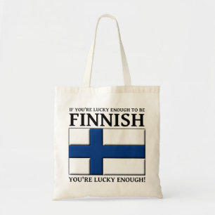 Assez chanceux pour être finlandais sac cabas