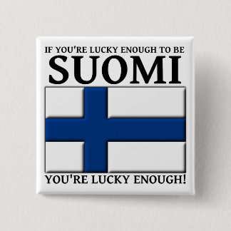 Assez Chanceux Pour Être Suomi Badge Bouton Finlan