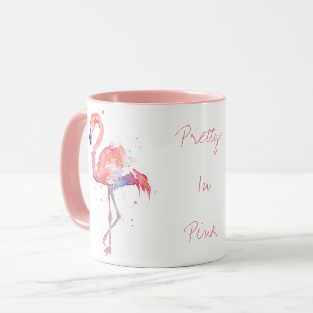 Assez dans la tasse rose de Flamant rose de (Devant gauche)