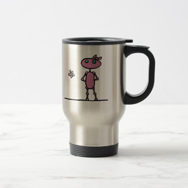 Assez dans la tasse rose de voyage (Droit)