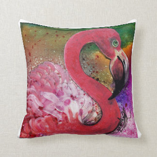 ASSEZ DANS le coussin ROSE de flamant la