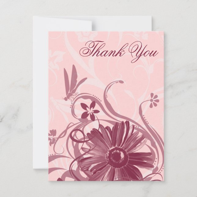 Assez dans les cartes roses de Merci de libellule (Devant)