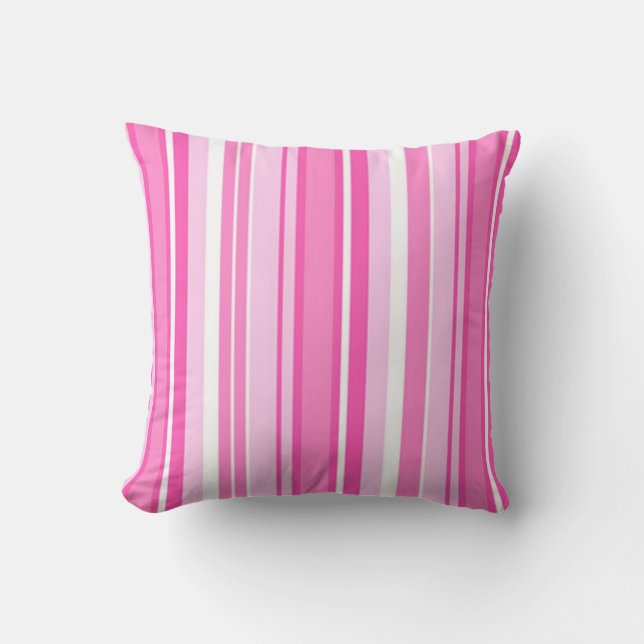 Assez le rose barre le coussin décoratif (Recto)