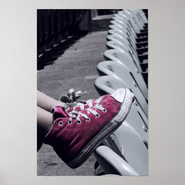 Assieds-toi et mets tes pieds vers le haut poster (Devant)