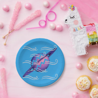 Assiette à gâteau du Verseau
