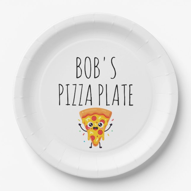 Assiette à pizza personnalisée (Devant)
