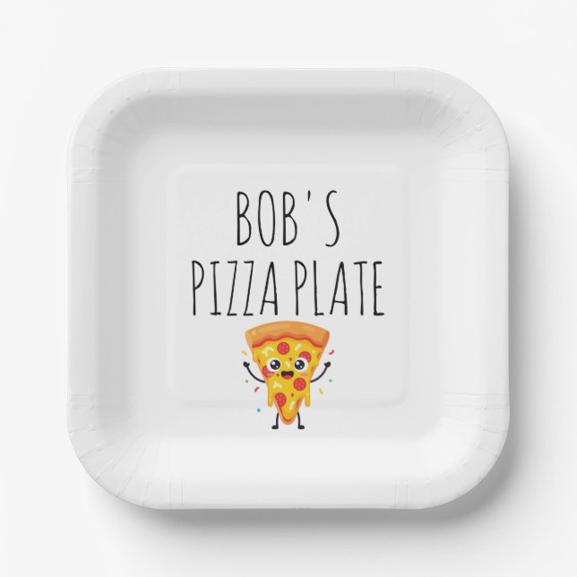 Assiette à pizza personnalisée (Recto)