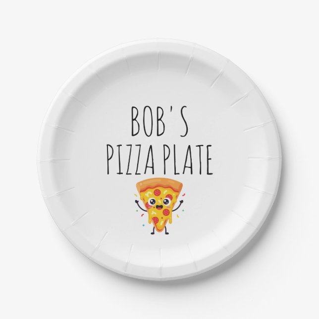 Assiette à pizza personnalisée (Devant)