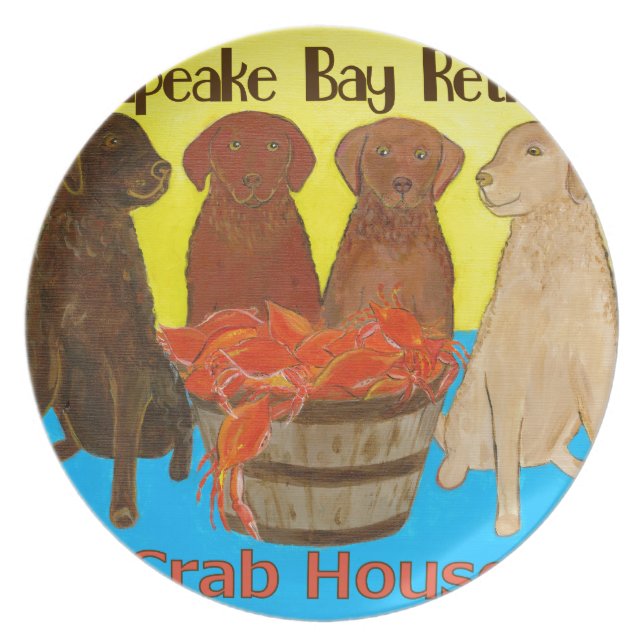 Assiette Baie de chesapeake Retriver Crabhouse (Devant)