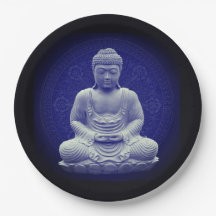 Assiette Bénédiction Bouddha médecine Alimentation