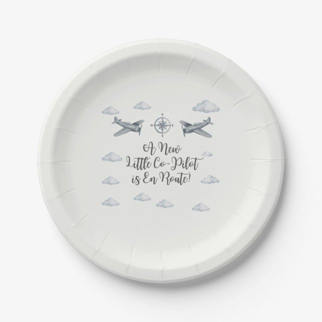 Assiette de Baby Shower de l'Armée de l'Air Petit  (Devant)