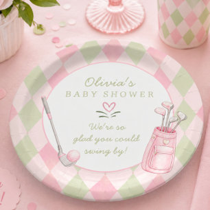 Assiette de Baby Shower Little Putter
