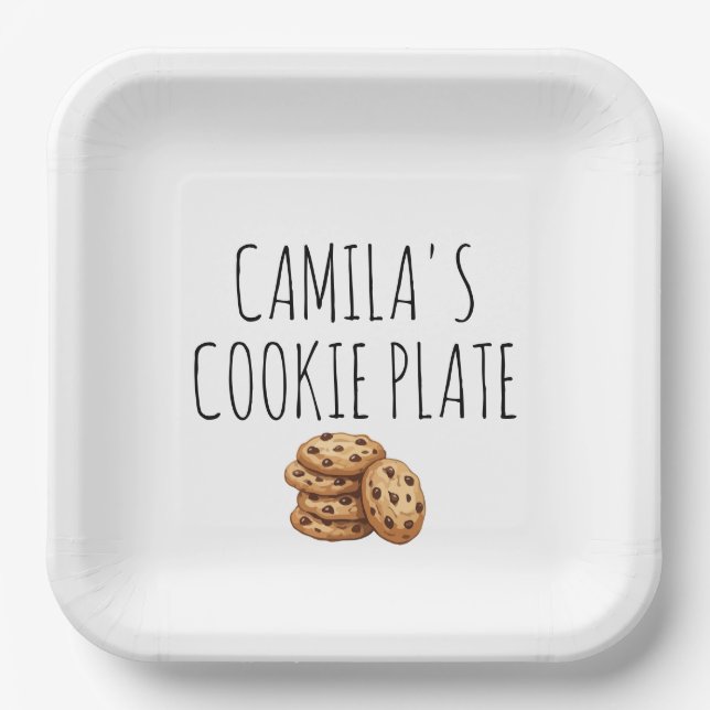 Assiette de cookies personnalisée (Recto)