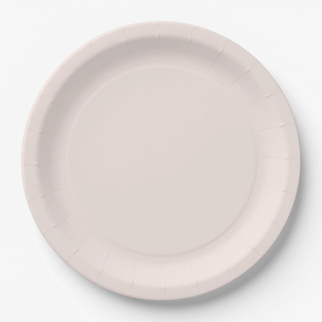 Assiette de fête classique d'une seule couleur (Devant)