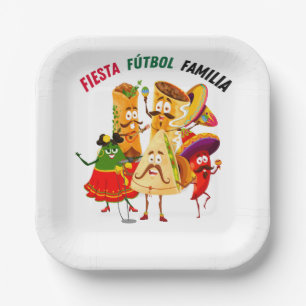 Assiette de fête de football mexicain pour la fami