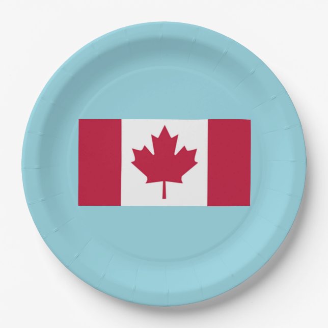 Assiette de fête de la fête du Canada (Devant)