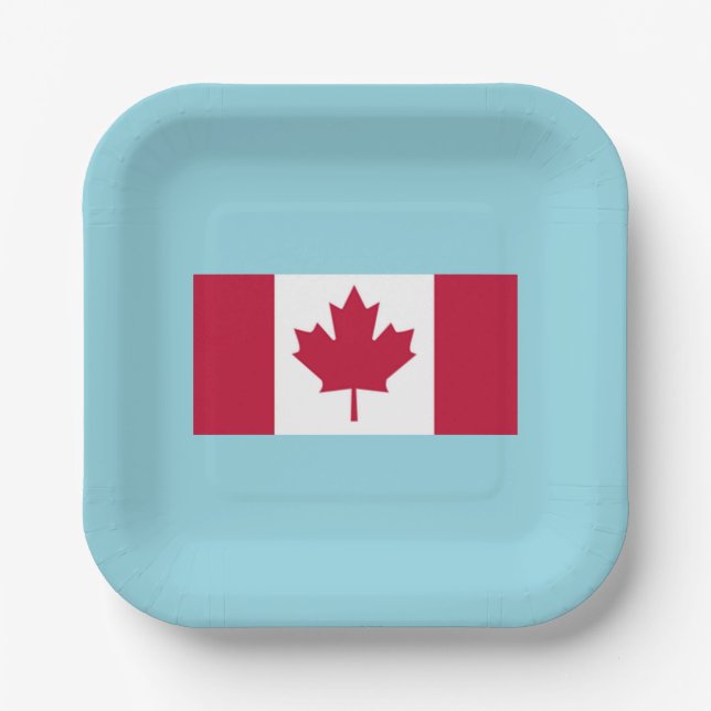 Assiette de fête de la fête du Canada (Recto)