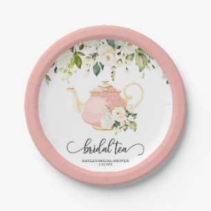 Assiette de fête de thé de mariage - Rose  SUR MES