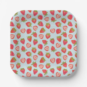 Assiette de fête en papier à la menthe et à la fra