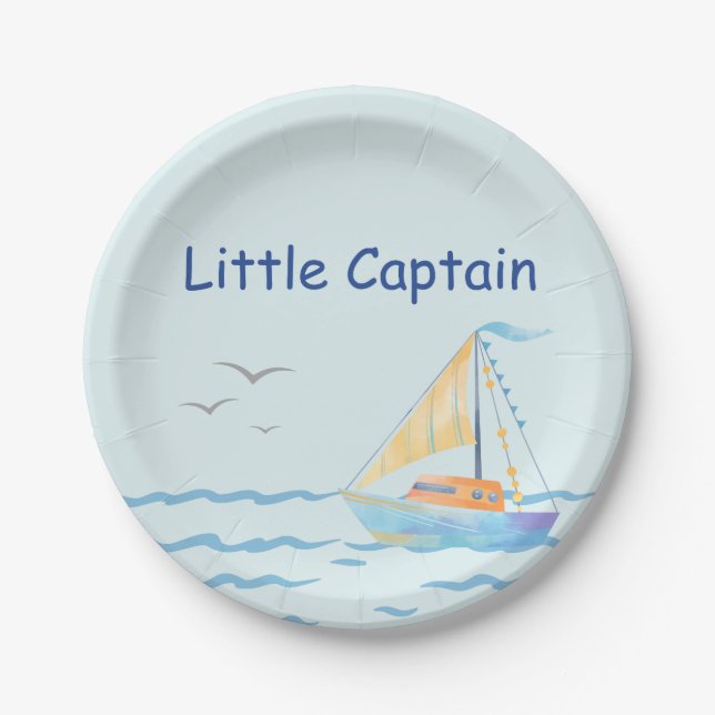 Assiette de fête Petit Capitaine (Devant)