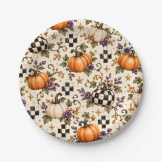 Assiette de fête prénatale Halloween