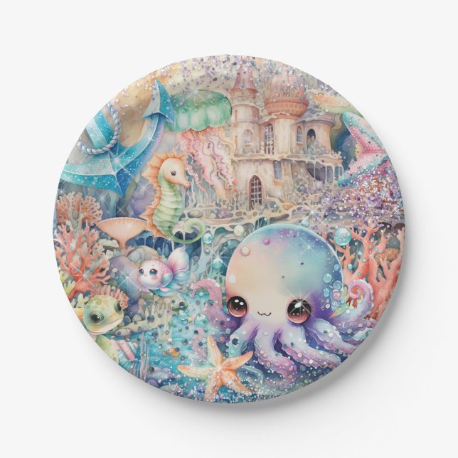 Assiette de fête sous la mer (Devant)