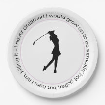 Assiette de golf pour femme