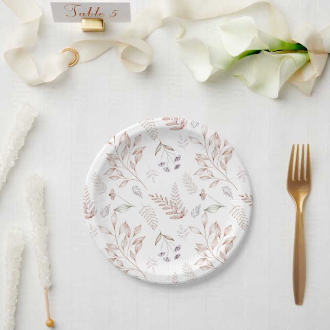 Assiette de jardin fleuri rustique et élégante de  (Mariage)