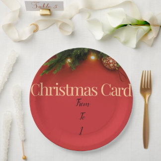Assiette de Noël de Père Noël mignon – Cadeau de f