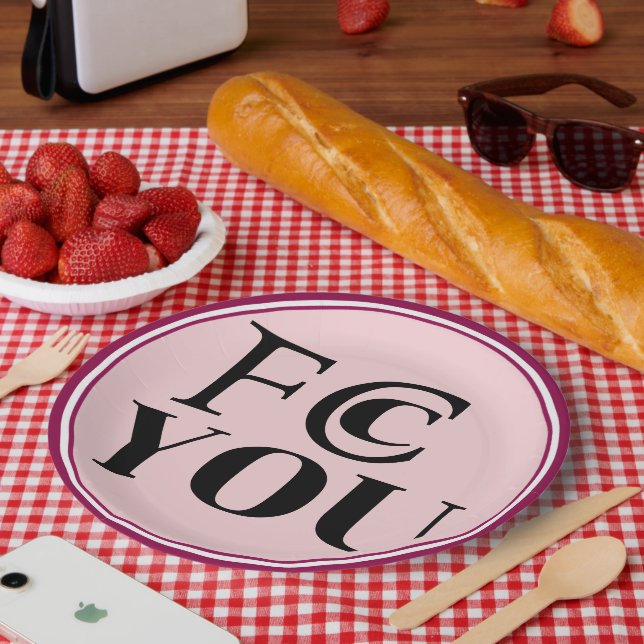 Assiette en carton FCC YOU (Pique-nique)