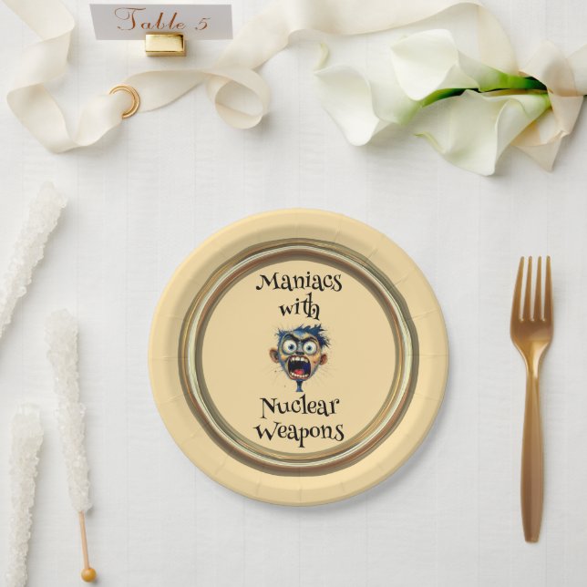 Assiette en carton pour maniaques (Mariage)