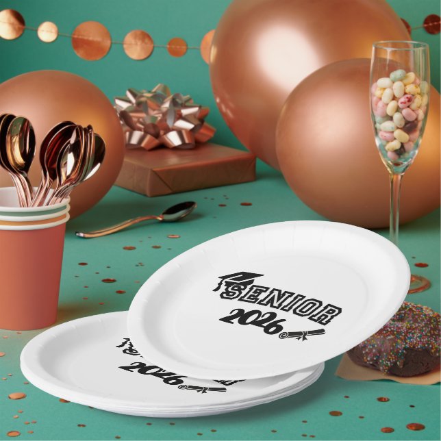 Assiette en carton Senior 2026 (Multi)