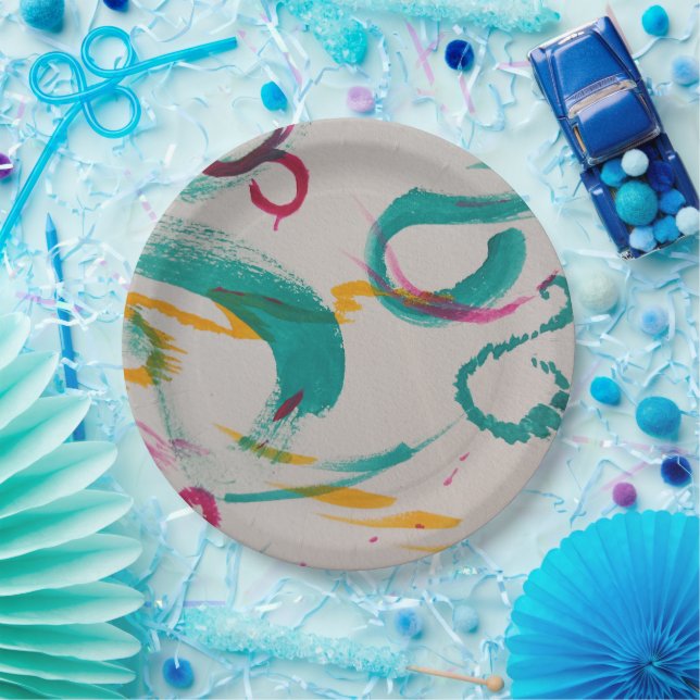 Assiette en Papier. (Fête)