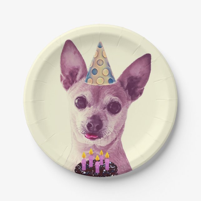 Assiette en Papier. (Devant)