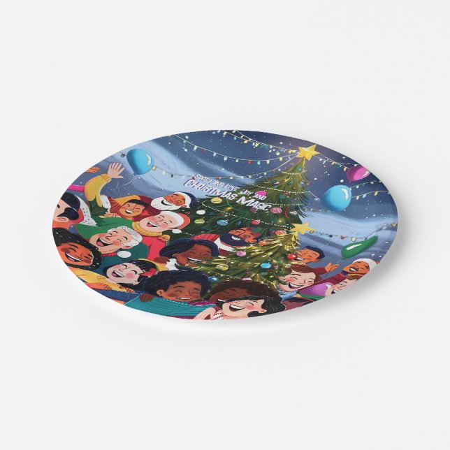 Assiette en Papier. (Angle)