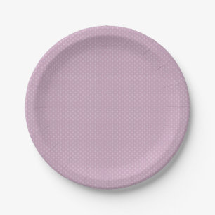 Assiette en papier à points de connexion violets