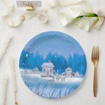 Assiette en papier à signature de ferme américaine