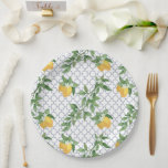 Assiette en papier au citron d'Amalfi<br><div class="desc">Ajoutez une touche de charme italien à votre prochaine réunion avec ces assiettes en papier au citron d'Amalfi ! Parfaites pour les douches de mariée estivales, les douches de bébé ou toute occasion qui appelle une touche de style citronné. Illuminez votre table avec ces assiettes vibrantes et élégantes dès aujourd'hui...</div>
