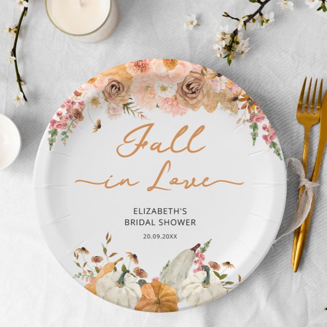 Assiette en papier automnale à la citrouille rusti (Créateur téléchargé)