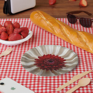 Assiette en papier avec motif Couleurs Japonaises