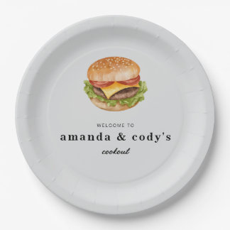 Assiette en papier Baby-Q Cookout