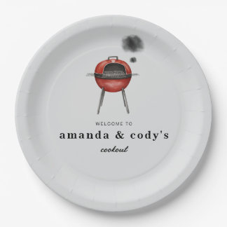 Assiette en papier Baby-Q Cookout