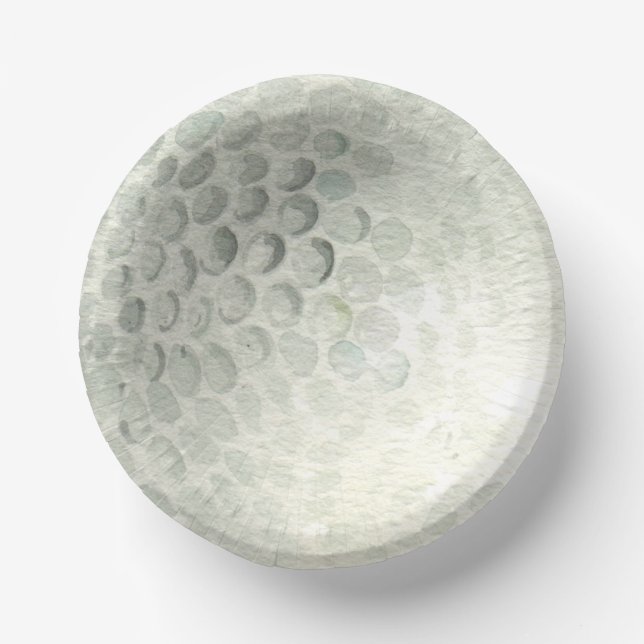 Assiette en papier Balle de Golf (Recto)