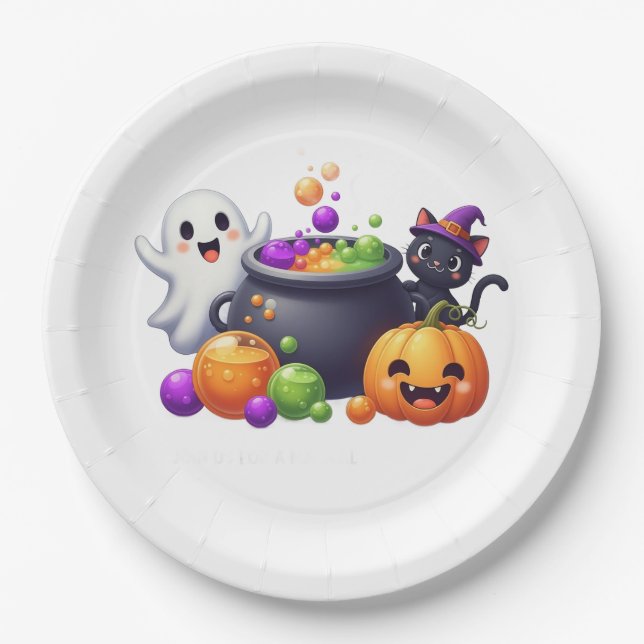 Assiette en papier Brewing Baby (Devant)